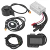 Tillbehör Cykel Litiumbatteri Modifierad styrenhet Set Full Waterproof Kit med 15/22A Controller och EN06 Display för 250W350W 500W Motor