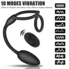 NXY Cockrings Vibradores de cockring sem fio para homens anéis de pênis plug plugue anal massageiro masculino masculino Mulheres Butt Dilator Sex Toys Couples 240427