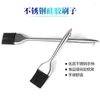 Tools Sell Silicone Basting Brushes Bbq Stainless Steel Handle Oil Brush Cooking Butter Bread Pastry Baking