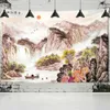 Wandteppiche Bergreihe Tapestry Wall Hanging Beach Handtuch Bohemian Chinesische Landschaftsmalerei Schlafsaal