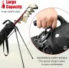 Clubs Golf Stand Bag Portability Sacos de armas de golfe com alça e 2 bolsos duráveis para armazenamento extra podem conter 9 clubes Ideal