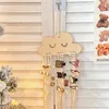 Figurines décoratives ins mignon nuage nuage de bébés pinces de cheveux de bébé Princesse Girls Hairpin Hairband Storage Pendant Bijoux Pendre Mur Organisateur