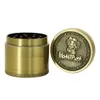 Smoke Shop Chromium Crusher Accessorio Smoke Accessorio in lega di zinco Smorraca di erbe 40x36 mm 12pcs/display Metal Wee Grinder