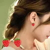 Stud Earrings Cute Acrylic Fruit Food Dangle Watermelon Strawberry Apple Pineapple Kiwi Orange Drop For Women Girl Gift