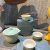 Flessen China Limiet Tea Cup Set keramische koffiemok 4 stks draagbaar met reistas high-end theekopje huizendecoratie