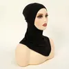 Bandanas Durag katoen moslimhoofdband volledige set islamitische hoofdband binnenste dames hoofdband lange sjaal geplukte nek hoofdband hoed 240426