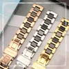 For women man Ceramic Bracelet stainless steel combination watchband 12 14 15 16 18 20 22mm strap fashion watch wristwatch band 240409