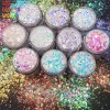 Glitter TCT849 Hoge helderheid witte regenboog kleurrijke zeemeermin schittering en glans dikke glitter voor nagels kunst oog make -up gezicht en lichaam