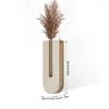 Vases Nordic Style Mur Vase Vase Wood Planteur Planteur Dry Flower Disporsion des plantes intérieures Hydroponic Home Decor