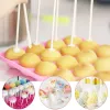 Outils 50 / 100pcs / Set Plastic Lollipop Stick Safe White Cake Pop Sucker Sucks pour Chocolate Sugar Candy Lollypop DIY Moule de boulange de cuisson