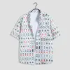 Męskie koszule zwykłe Chińsko-Chińskie ubrania Mahjong Specjalne do walki garnitury Kobiety z krótkim rękawem Dwuczęściowy zestaw