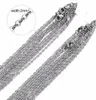 50 -stks roestvrijstalen Rolo -kabel 2 mm breedte voor mannen dames ronde doos diy ketting ketting goud/stalen tone2188508