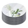 Feestdecoratie acryl ronde spiegel kaarsplaat voor bruiloft verjaardag centerpieces pographic props diy handgemaakt accessoire