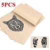 Tattoo Transfer 5pcs Tattoo Blank Practice Skin Eyebrow Gragon Pattern Paint Mixer Makeup Double Side Practice Skin 240426