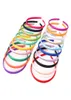 100PIECESLOT SOLID SOLOD CAPAÇÃO CABELA CABELA PARA CRIANÇAS MENINAS 10 mm Largura Candy Color Hair Band Acessórios de cabelo Hair Hoop5625596