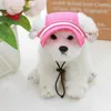 ملابس الكلاب 1pc Princess Pet Cap round Brim Visor Hat الصيف في الهواء الطلق في الهواء الطلق SOMBRERO SOMBRERO COMBOY SIZE UCER