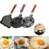 Pans Cute Breakfast Egg Frying Pot Mold Pan Flip Omelette Pancake Home Maker Kitchen Tools Non-Stick Mini K5J5