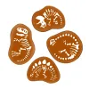 Stampi per cutter 3D per biscotti per dinosauro stampo biscotto in gola da zucchero stamping dessert cottura in plastica per cassette cucina accessori cucina strumenti