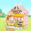 Transformation Toys Robots Creative Street View Izakaya Sakura House Building Block City Cherry Blossom House MOC Building Blocks With Childrens Gift Patte