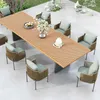 Camp Furniture Outdoor Tisch und Stuhlkombination Terrasse Edelstahl Rattan Hof Garten Yard Freizeit