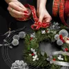 Dekorativa blommor 2 PCS Garland Frame Macrame Creation Ring Circle Christmas Wreath Form Iron Round Backdrop Stand Rings