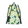 Backpack Student Bag Green Cactus Parent-child Lightweight Couple Laptop