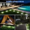 20Led Solar Power Disk Light Outdoor Garden Solar Underground Light Deck Light Spotlight Buried Solar Lamp Garden Decoration