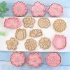 Forniture per feste 8pcs/set di cookie a forma di fiore taglialette da bisco