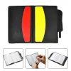 Notepads 1 Set Football Referee Wallet Notebook With Red Card And Yellow Card Referee Red Yellow Card Professional Game Referee Tool