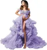 Maternidade Vestidos de luxo elegantes gestantes gestantes vestido phoot tiro