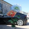 Fiori decorativi da 50 cm filato di seta fiore artificiale decorazione del mariage festa nuziale decorazione per le vacanze all'aperto esposizione gigante gigante falsa