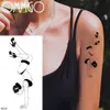 Tattoo Transfer Sexy Dance Girl Women Adult Temporary Tattoos Sticker Body Art Shoulder Tatoo Paper Disposable Water Transfer Fake Tattoo Paste 240426