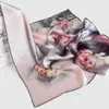Bandanas Durag 100% шелковой квадратный шарф для женщин 65 * 65см Хангчжоу Чистый шелковый шарф Шарф роскошная и элегантная квадратная шелковая шарф 240426