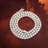 2 мм 3 мм 4 мм 5 мм 6 мм 6 -мм теннисная цепь Moissanite Оптовая индивидуальная S925 10K 14K 18K White Gold Women Women Tennis Collece Link