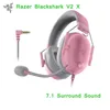 Razer Blackshark V2 X słuchawki E-Sport Gaming Zestaw słuchawkowy z mikrofonem 7.1 Dźwięk przestrzenny wideo Gaming Połączone na PC PS4 Słuchawki do anulowania szumów
