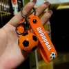 Keychains Football KeyChain for Fan PVC Soft Glue Soccer Pendant Accessories Bag Decoration Qatar Cup Souvenirs Nyckelkedjiga gåvor