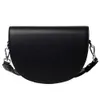 Internet Celebrity Texture Wide Strap Single Shoulder Crossbody Women's 2024 Spring New Trendy Saddle Bag