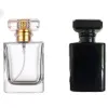 Wholesale Price Transparent Black Glass Perfume Spray Bottle 50ml Empty Atomizer Bottles For Travel Cosmetic Containers Free Shipping LL