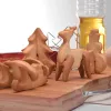Moldes de la casa de jengibre de jengibre juego de galletas para galletas 3D de acero inoxidable molde de galletas para hornear fondant