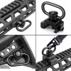 Accessoires Tactical QD Sling Swivel Mount de détachement rapide Release 1.25 Boucle lourde Bouton à poussée Swivels RSA GBB Rail Slings Adaptateur