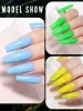 Gel YOKEFELLOW 6Pcs Gel Nail Polish Kit Fall Winter Gold Orange Yellow Glitter Soak Off Nail Polish Set Nail Art DIY Salon Home Gift