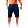 Men's Shorts New Mens Cotton Linen Shorts Pants Male Summer Breathable Solid Color Linen Trousers Fitness Streetwear S-3XL d240426