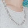 Hip Hop Chain Moissanite Cuban Link Chain 10mm 925 Sterling Silver Handmade Silver Necklace for Women