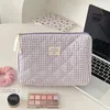 2024 New Berry Color Plaid Bag Cosmetic Sag