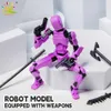 Figury zabawek akcji DIY wielofunkcyjny mobilny broń graficzna 3D drukowanie lalki Model modelu robota dla dzieci do stworzenia Toysl2403