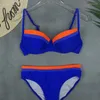 Kobiety stroje kąpielowe 2024 Thong Bikini Kobiety kostium kąpielowy Kąpiec Kąpiec Kąpiec Kąpiec Swim Hanter Top Push Up Bikini Zestaw sportowy Brazylijczyk