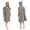 Serviettes à capuche à capuche en microfibre hommes femmes pour la plage de natation voyage rapide à sec à sec robe cape bain serviette peignoir surf poncho sauna playa