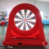 outdoor activities 16.5ft high big inflatable soccer foot dart board,cheap football dart inflatable games with sticky 6balls