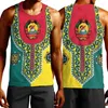 Tops de réservoir masculin Mozambique Carte de drapeau 3D Top imprimé pour hommes vêtements décontractés gilet hawaïen National Emblem Wiltcoat Africa Jersey dashiki