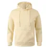 Hoodies pour hommes Sweatshirts printemps d'automne Pull en laine Couleur solide en vrac et à cordon décontracté pour hommes